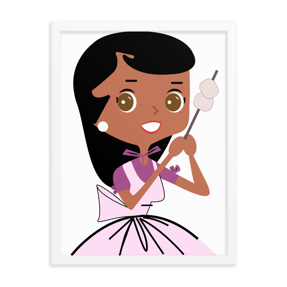 18” x 24” Framed Retro Vibin’ Housewife Poster of Mellow Marley, “Drop It Like It’s Hot!”