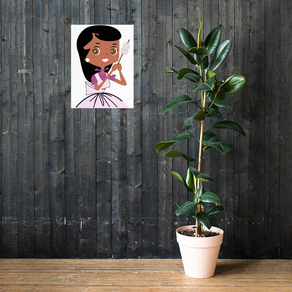 18” x 24” Vintage Inspired, Digitally Illustrated Character Art, Mellow Marley “Drop It Like It’s Hot!”, Retro Poster