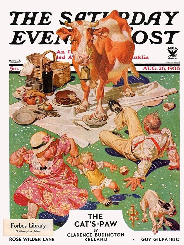 1930's Saturday Evening Post Magazine Covers Prints - Digital Downloads