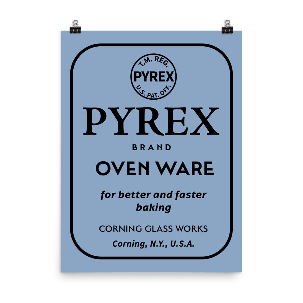 Pyrex Label, Corning Glassworks, Corning, New York – Retro Vibin’