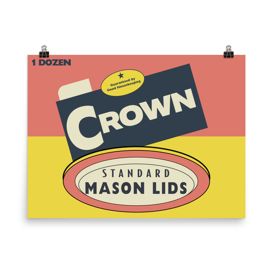 Crown Standard Mason Lids, Good Housekeeping Approved