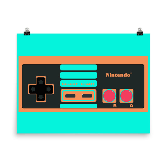 8 Bit NES Video Game Controller-Orange