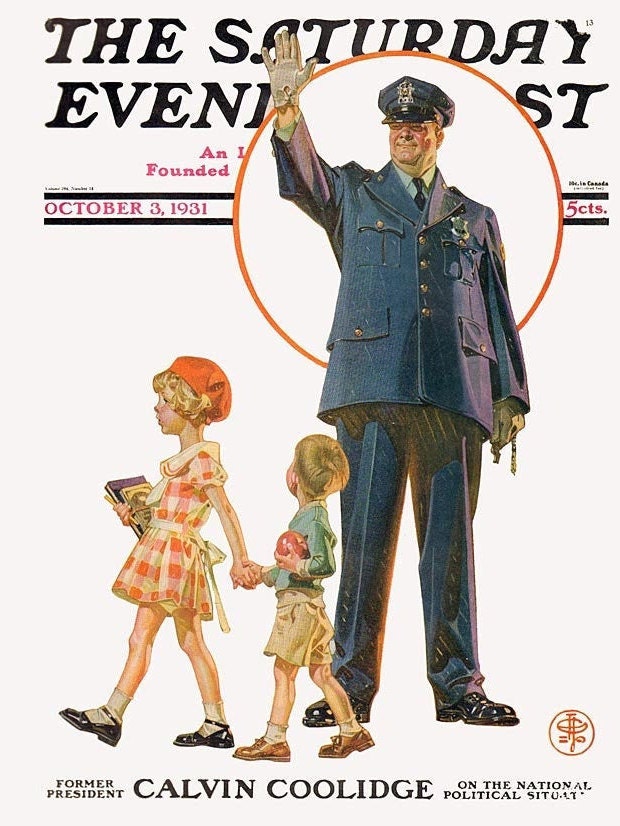 1930's Saturday Evening Post Magazine Covers Prints - Digital