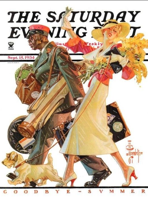 1930's Saturday Evening Post Magazine Covers Prints - Digital Downloads