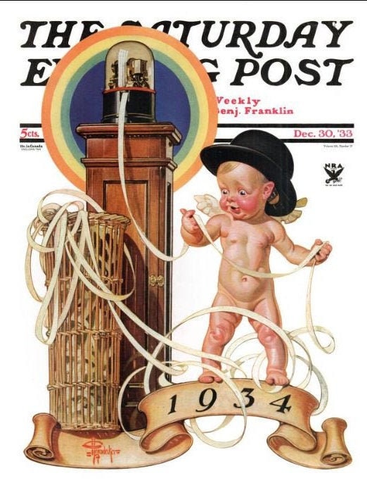 1930's Saturday Evening Post Magazine Covers Prints - Digital Downloads